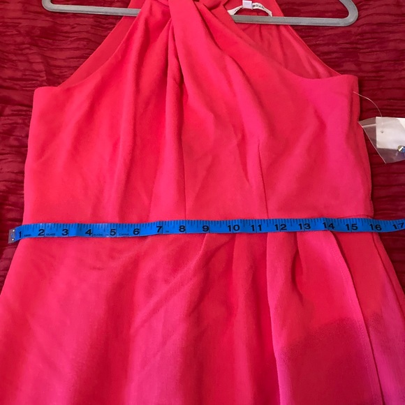 NWT Julia Jordan Knot Neck Tulip Hem Coral Dress SIZE 6 - Picture 13 of 14